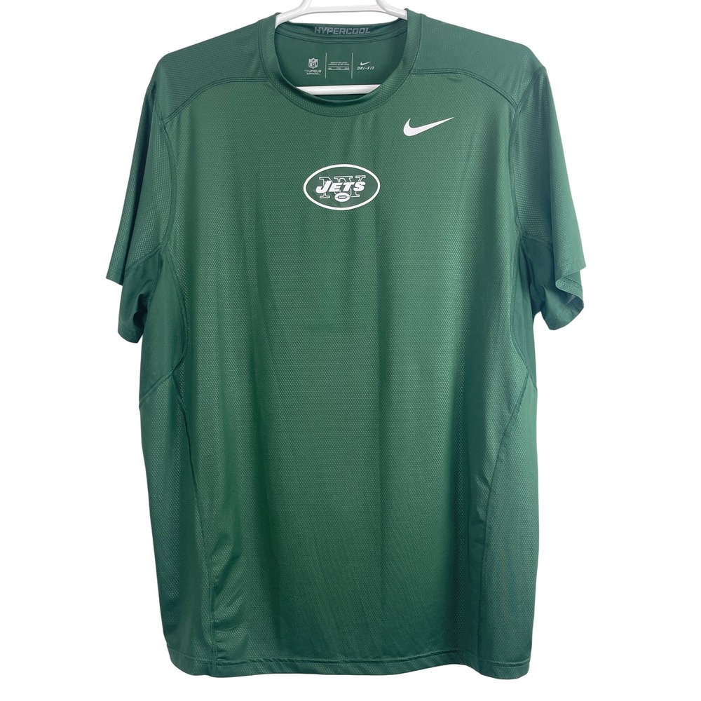 00642 Nike New York Jets NFL Hypercool On Field Apparel Dri Fit SS Shirt Men's